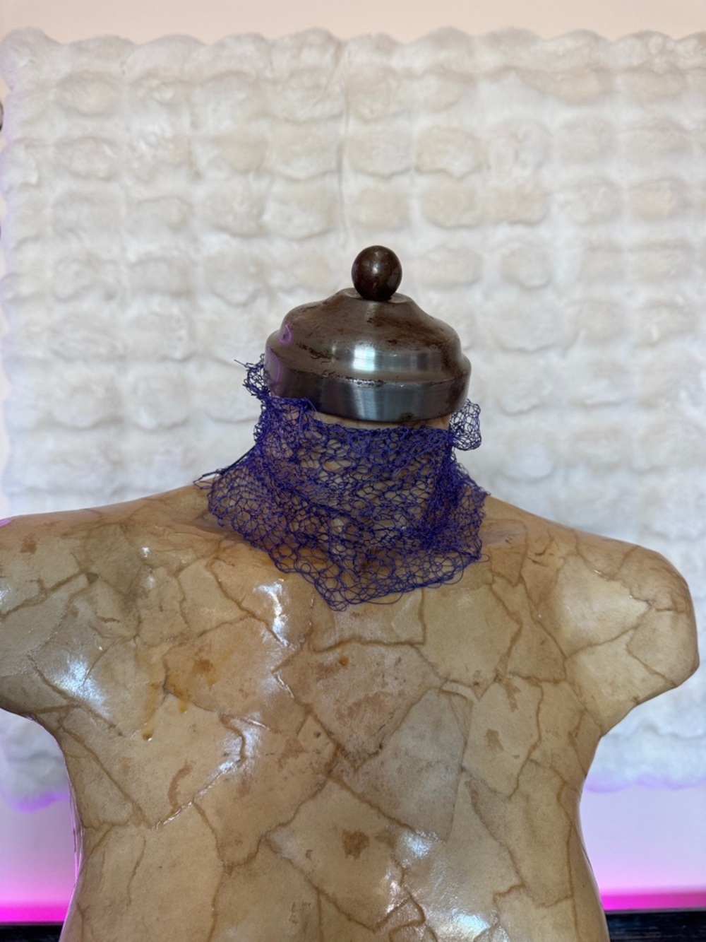 HANDCRAFTED hand knitted by me Choker Necklace NWT